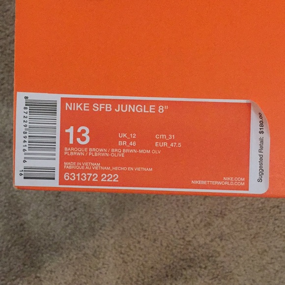 (New) Nike SFB Jungle 8 Inch Brown Leather Boots. - Picture 6 of 6